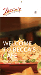 Mobile Screenshot of beccascafe.com