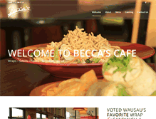 Tablet Screenshot of beccascafe.com